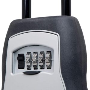 Master Lock Portable Key Lock Box, Combination Lock Box Holds 5 Keys 5400EC | Secure Storage Lock Box For Realtors, Landlords, Tenants & Property Managers, Weather Resistant, Resettable 4-digit Code