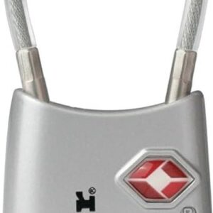 Master Lock TSA Approved Combination Luggage Lock Assorted Color 4688EC | TSA Accepted Set Your Own Combination Luggage Cable Lock, Suitcases, Backpacks, Travel, Airport Security, 3-Digit Lock