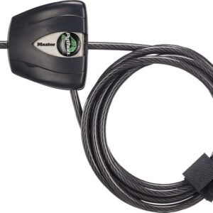 Master Lock 6' Python Cable Lock for Trail Cameras, Kayaks 8417D | Adjustable Keyed Cable Lock Made With Braided Steel, Rust Resistant Lock & Vinyl Coated Cable For Weather Reistance, 2 Keys